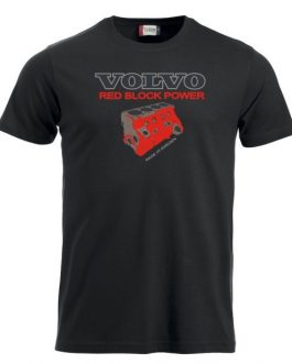 T-shirt red block power